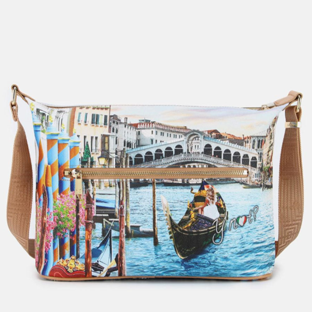 Borsa Donna Y NOT Hobo Easy Large a Tracolla YES-607 Dream in Venice