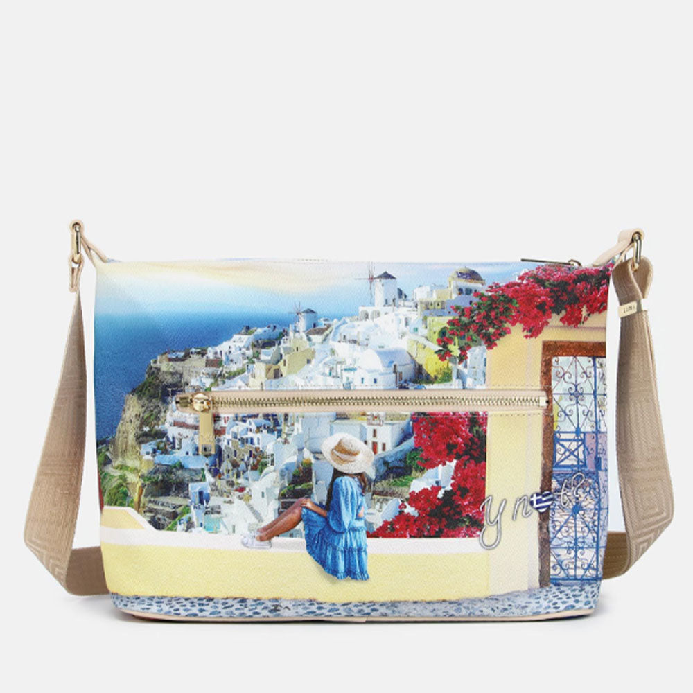 Borsa Donna Y NOT Hobo Easy Large a Tracolla YES-607 Greek Summer