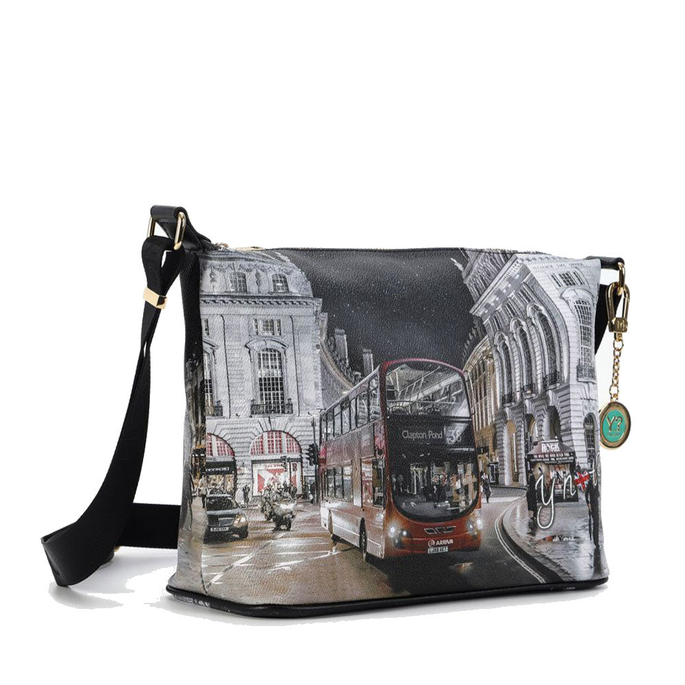 Borsa Donna Y NOT Hobo Easy Large a Tracolla YES-607 London By Night