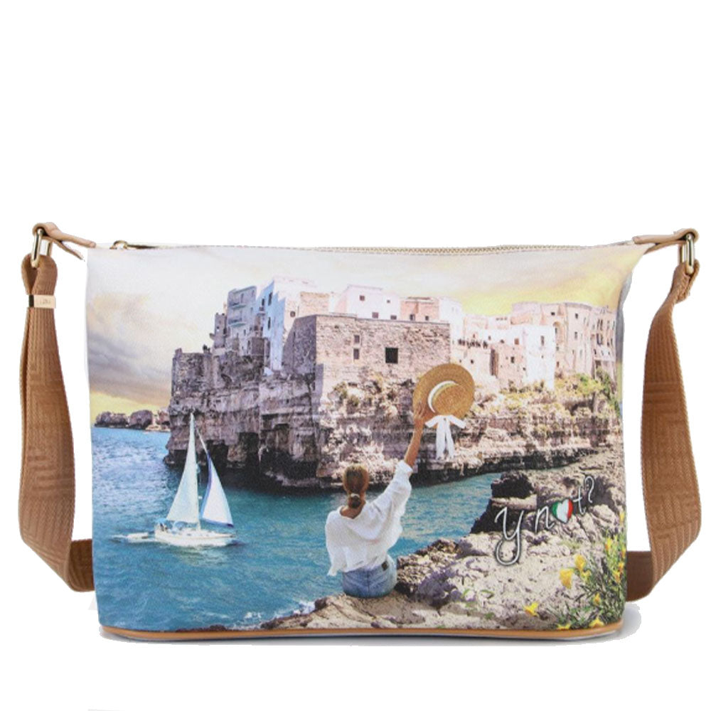 Borsa Donna Y NOT Hobo Easy Large a Tracolla YES-607 Polignano Coast