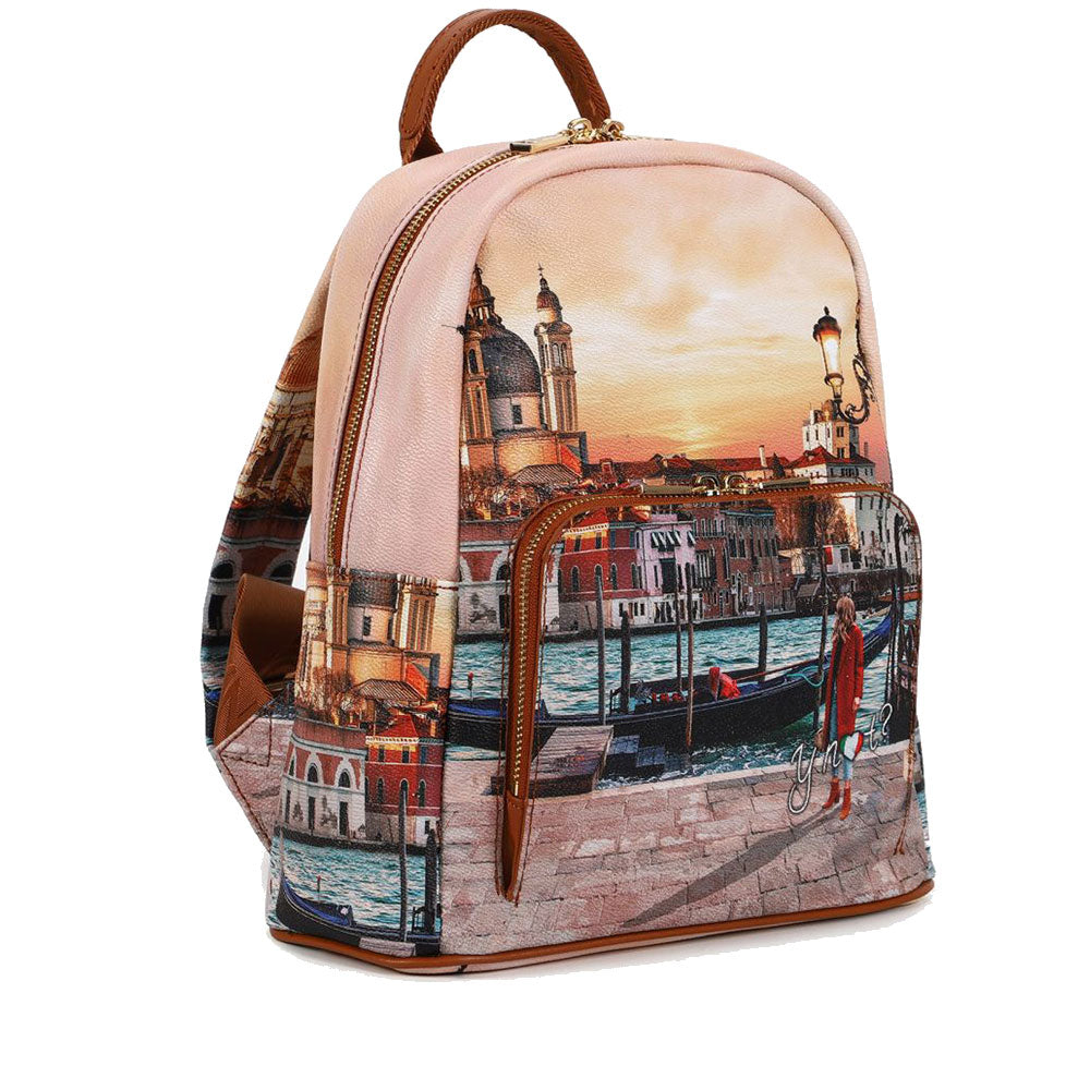 Y NOT Damenrucksack mit Außentasche YES-615 Venice Sunset