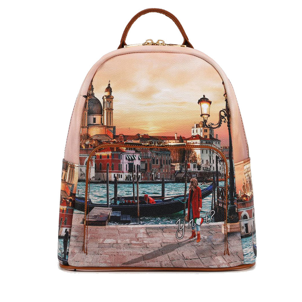 Y NOT Damenrucksack mit Außentasche YES-615 Venice Sunset