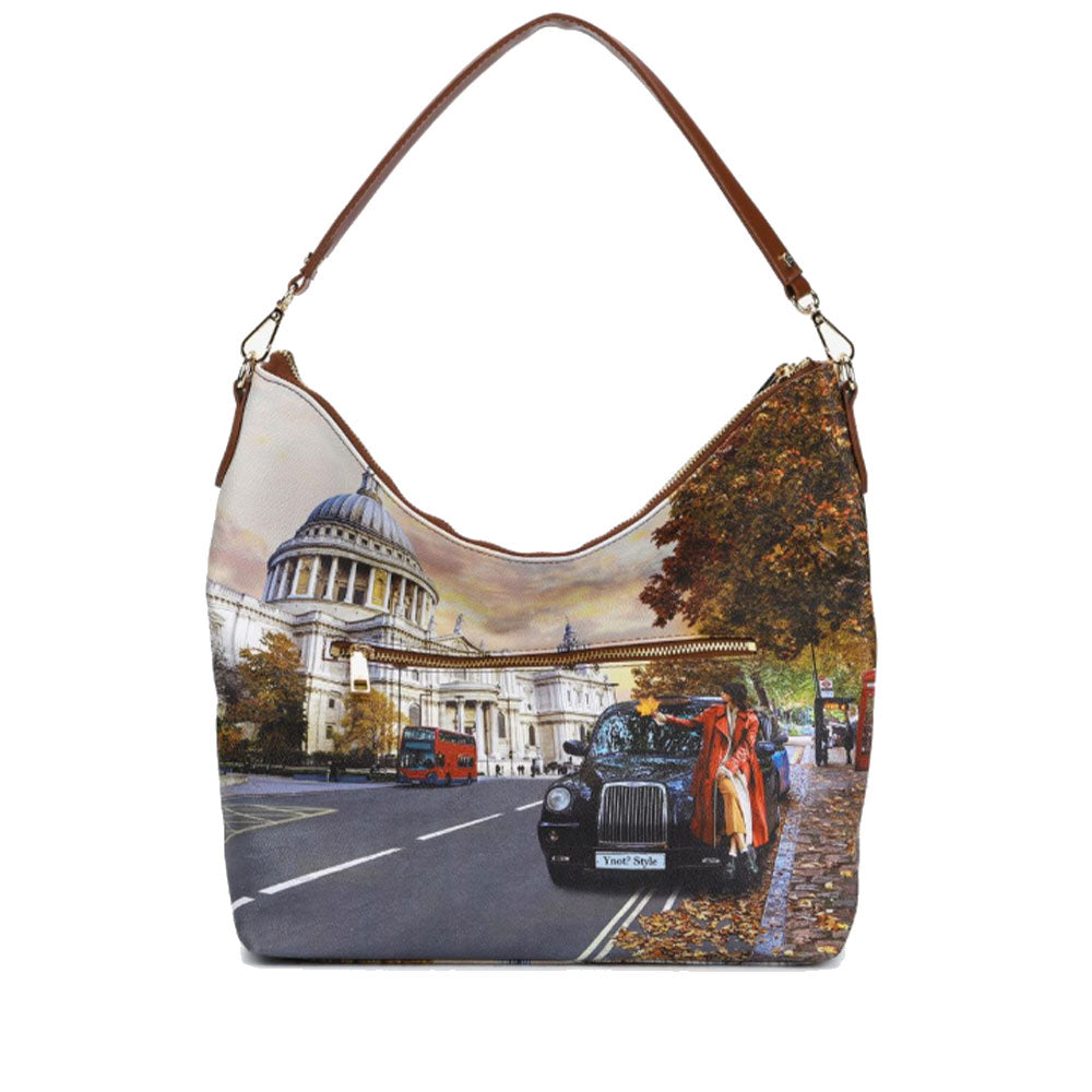 Borsa Donna Y NOT Hobo a Spalla YES-618 London Tourist