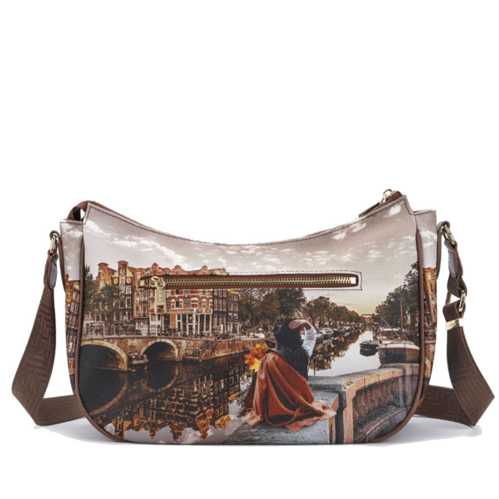 Damen Hobo Bag mit Schultergurt Y NOT YES-628 Autumn In Holland Print