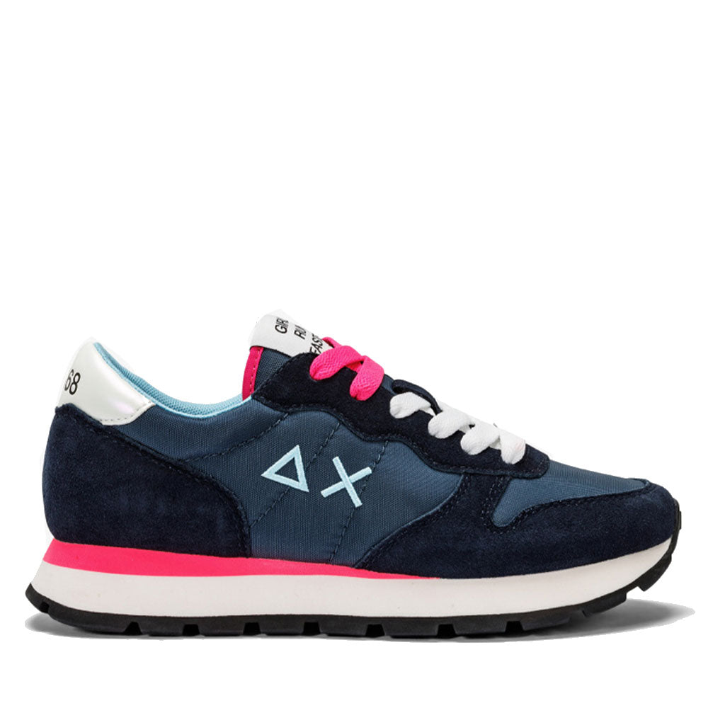 Scarpe Donna Sun68 Sneakers Ally Solid Nylon Navy Blue - Z34201