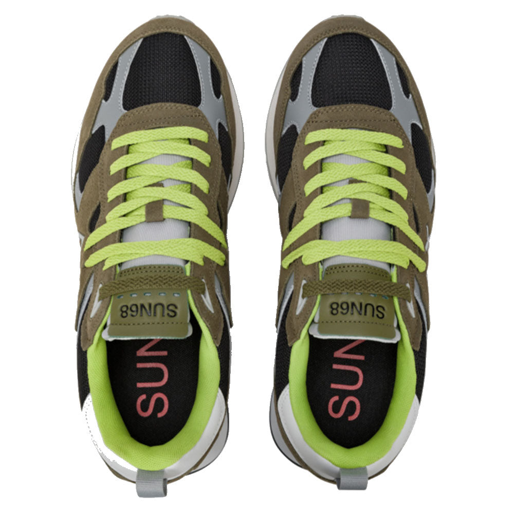 Sun68 Herren Sneakers Jaki Outdoor Militärfarbe