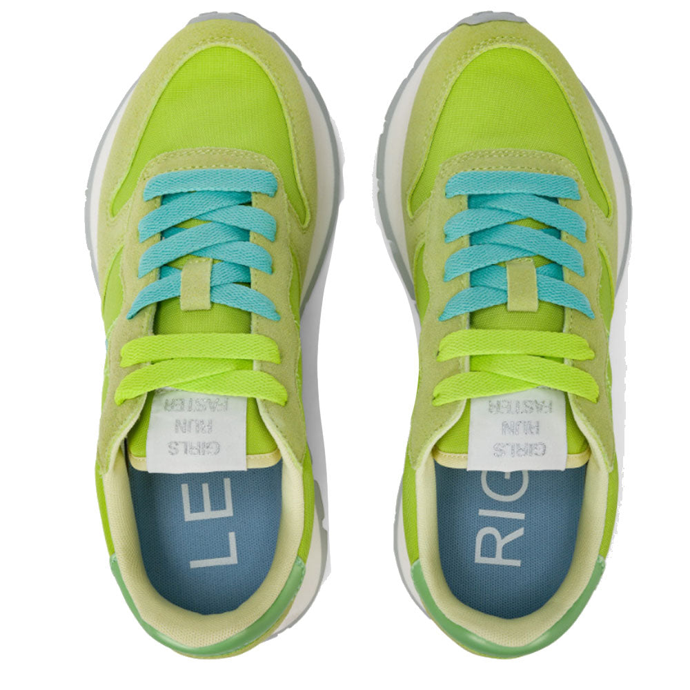 Scarpe Donna Sun68 Sneakers Ally Solid Nylon Colore Lime - Z35201