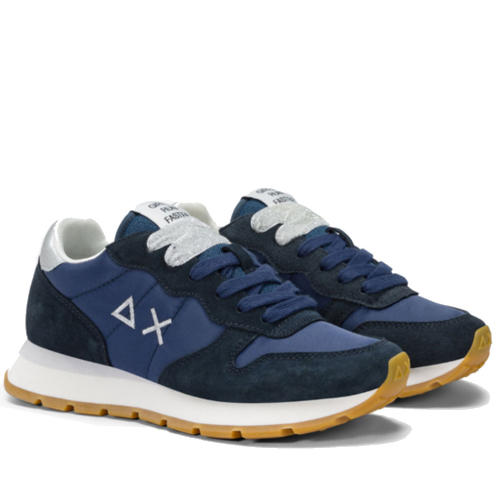 Sun68 Damenschuhe Ally Gold Silber Sneakers Marineblau Farbe - Z35202