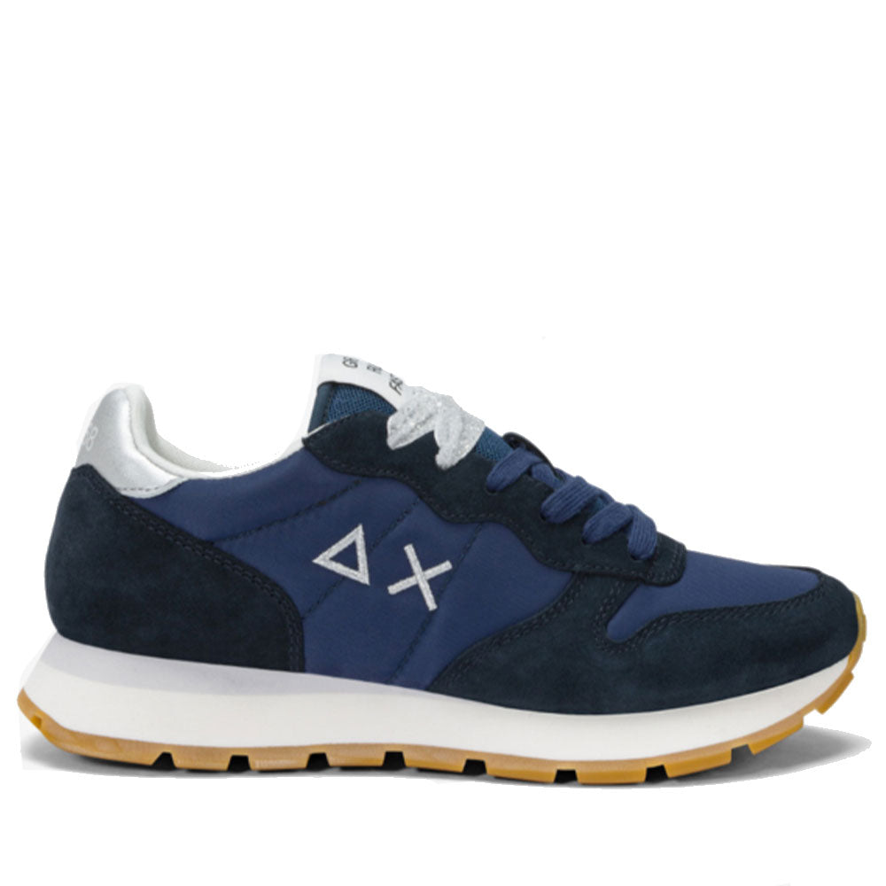 Sun68 Damenschuhe Ally Gold Silber Sneakers Marineblau Farbe - Z35202
