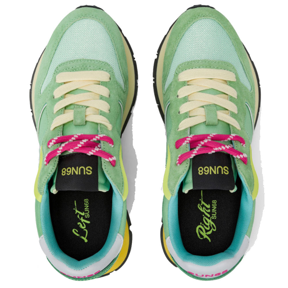 Scarpe Donna Sun68 Sneakers Ally Color Explosion Verde Menta - Z35204