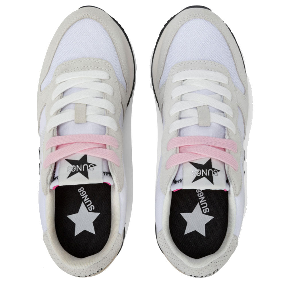 Scarpe Donna Sun68 Sneakers Stargirl Glitter Logo Colore Bianco - Z35212