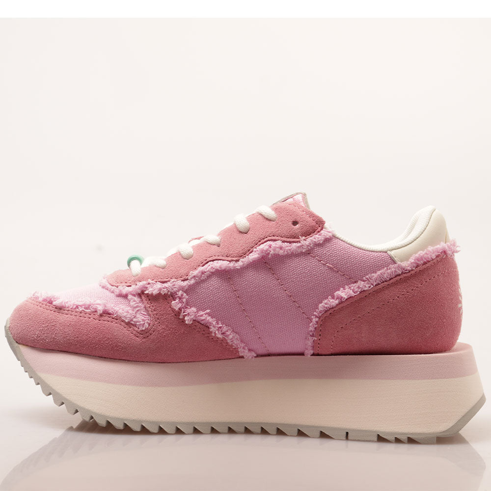 Sun68 Damen Sneakers Big Stargirl Canvas Zyklame - Z35216