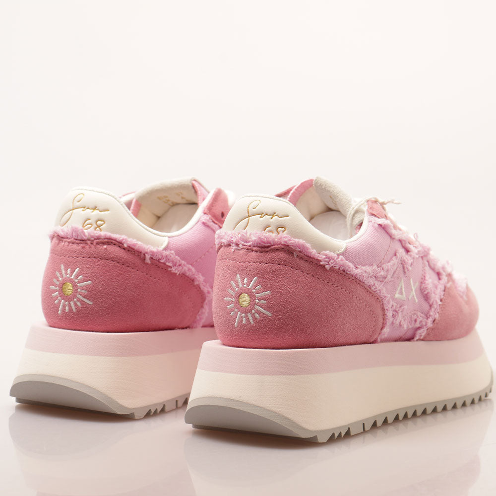 Sun68 Damen Sneakers Big Stargirl Canvas Zyklame - Z35216