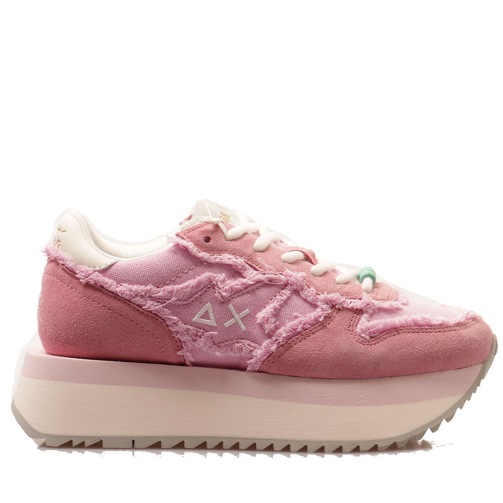Sun68 Damen Sneakers Big Stargirl Canvas Zyklame - Z35216