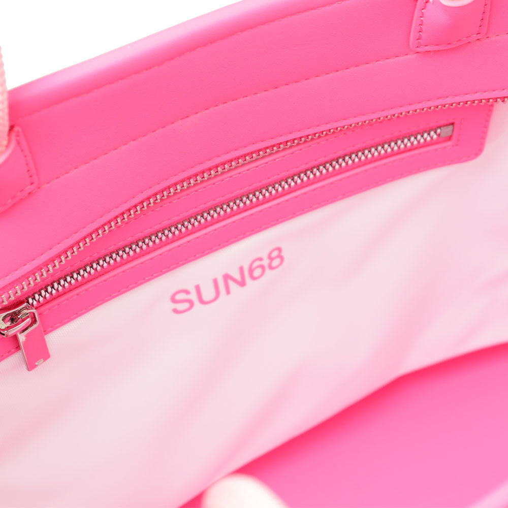 SUN68 Jacqueline Linie
Mittlere Handtasche aus weißem Nylon