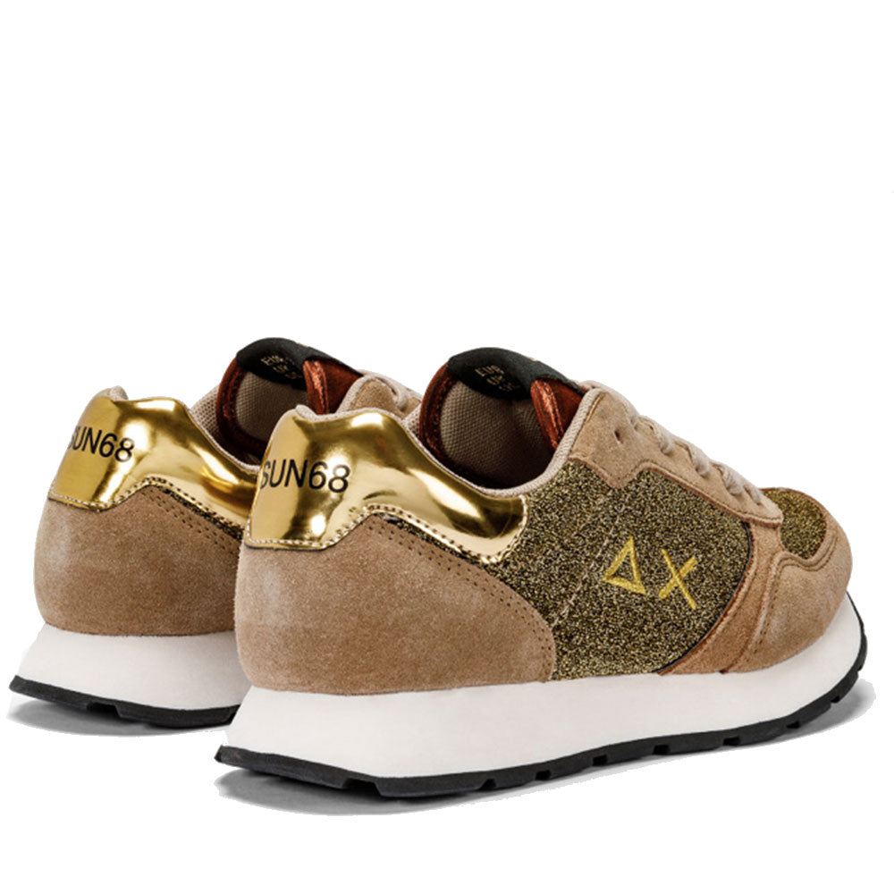 Scarpe Sun68 Sneakers Girl's Sally Glitter Teen Colore Beige Scuro - Z43404T