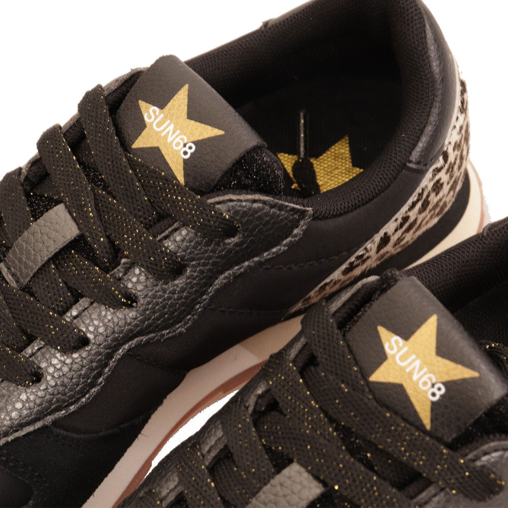 Scarpe Bambina Sun68 Sneakers Girl's Stargirl Animal Teen Nero - Z44411T