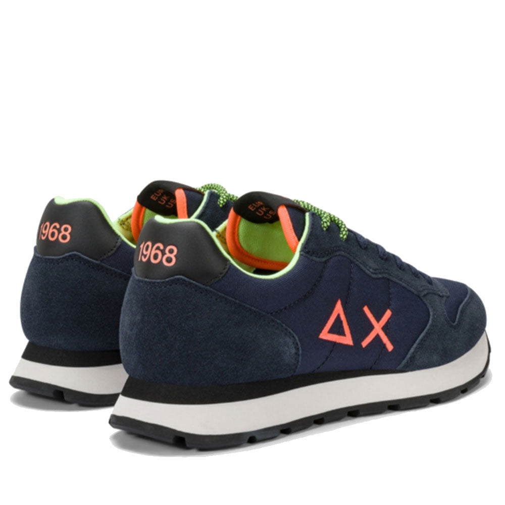Scarpe Uomo Sun68 Sneakers Tom Fluo Navy Blue - Z45102
