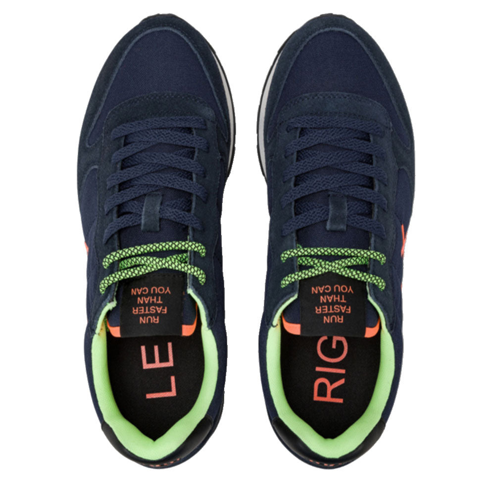 Scarpe Uomo Sun68 Sneakers Tom Fluo Navy Blue - Z45102