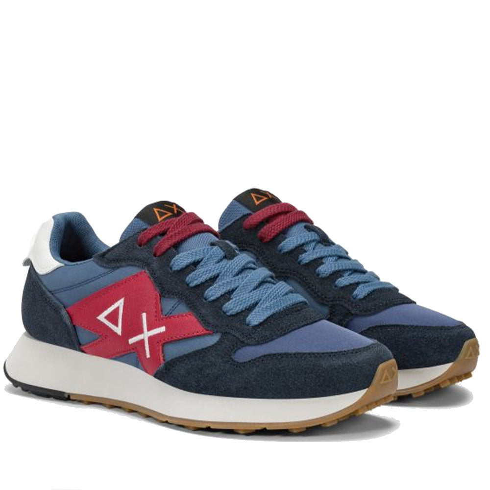 Scarpe Uomo Sun68 Sneakers Jaki Bicolor Navy Blue - Z45114