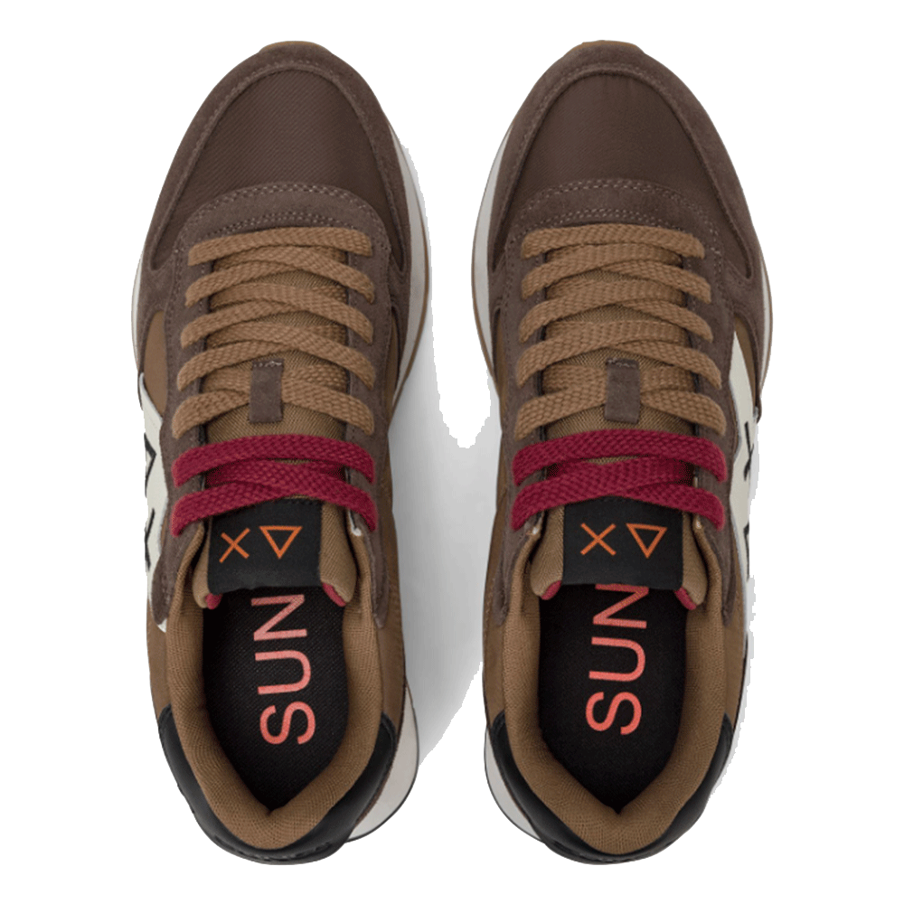 Scarpe Uomo Sun68 Sneakers Jaki Bicolor Marrone - Z45114