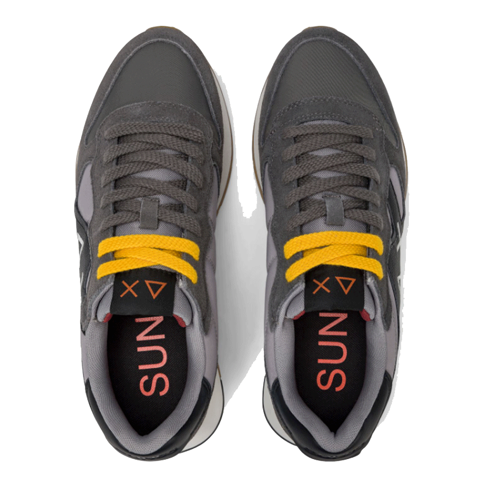 Scarpe Uomo Sun68 Sneakers Jaki Bicolor Grigio Scuro - Z45114
