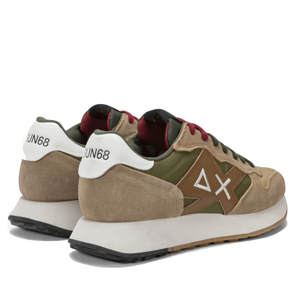 Scarpe Uomo Sun68 Sneakers Jaki Bicolor Beige Scuro - Z45114