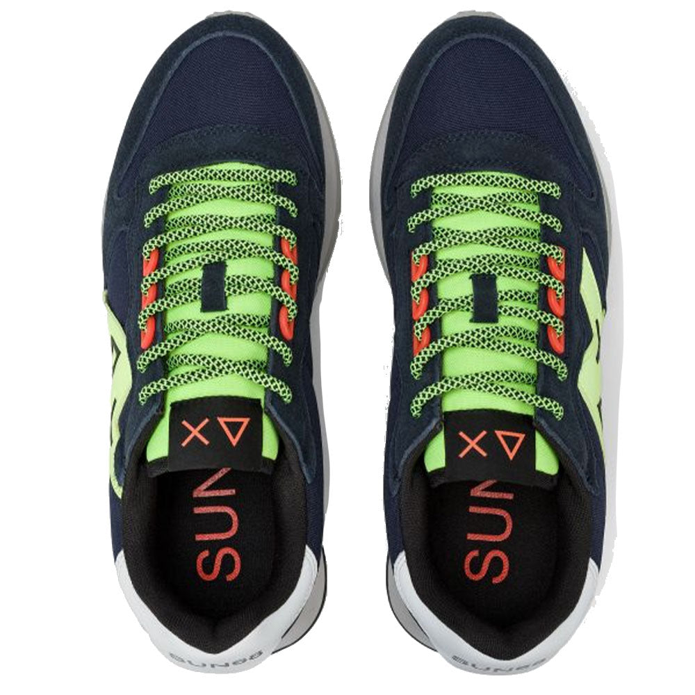 Scarpe Uomo Sun68 Sneakers Jaki 2.0 Fluo Navy Blue - Z45115