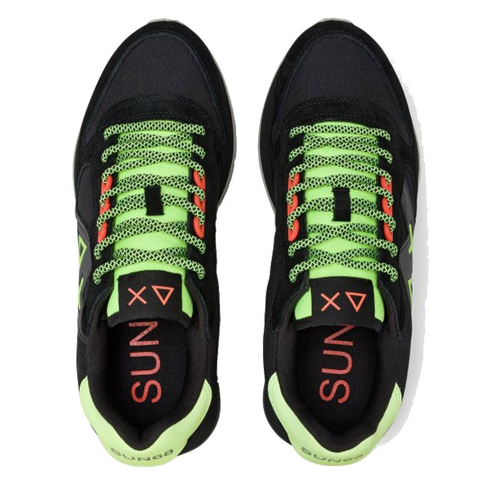 Scarpe Uomo Sun68 Sneakers Jaki 2.0 Fluo Nero - Z45115