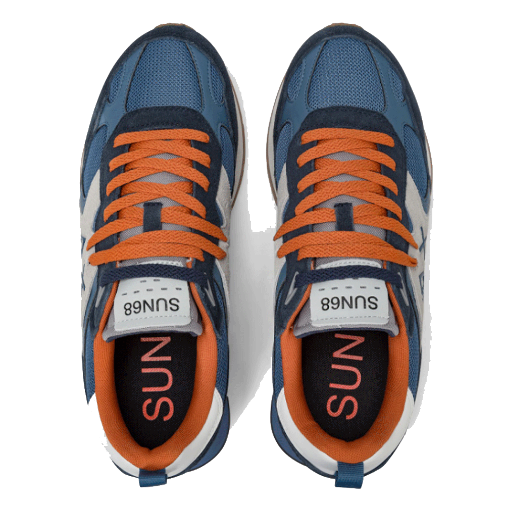 Scarpe Uomo Sun68 Sneakers Jaki Outdoor Colore Avio Scuro - Z45116