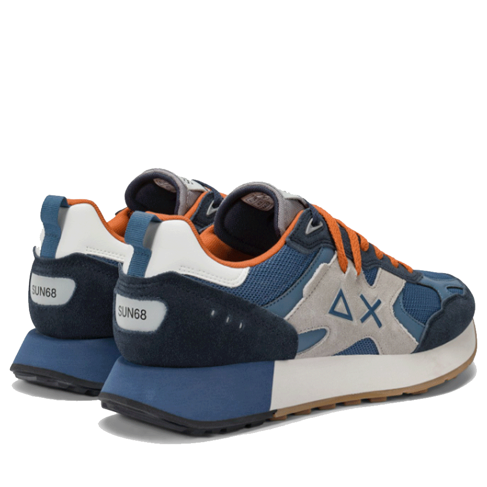 Scarpe Uomo Sun68 Sneakers Jaki Outdoor Colore Avio Scuro - Z45116