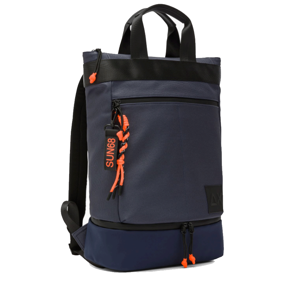 Zaino SUN68 porta Pc in Nylon Colore Navy Blue
