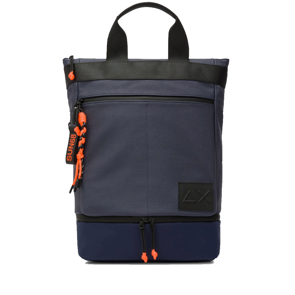 Zaino SUN68 porta Pc in Nylon Colore Navy Blue