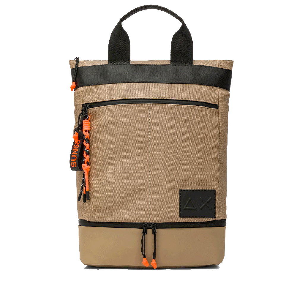 Zaino SUN68 porta Pc in Nylon Colore Sabbia