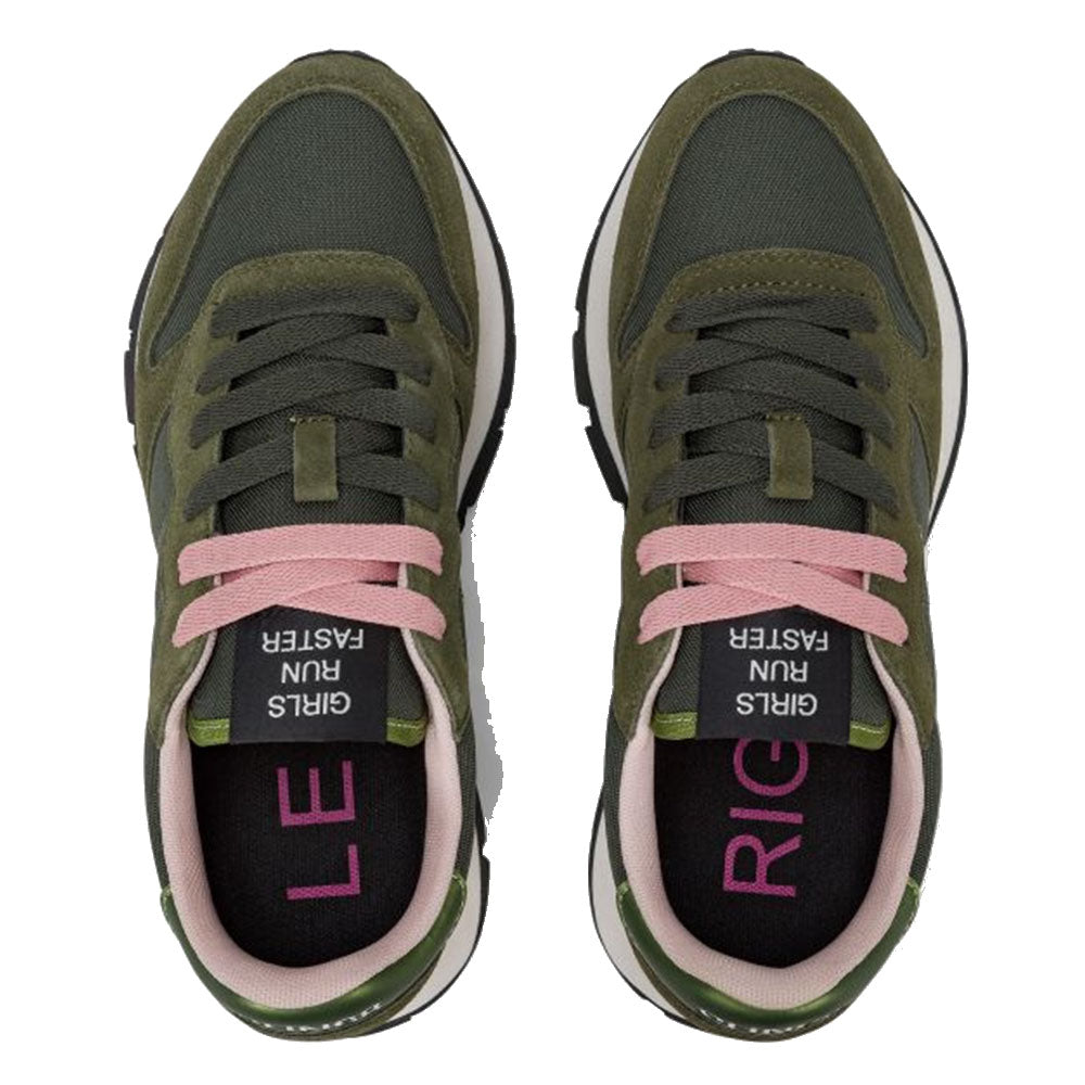 Scarpe Donna Sun68 Sneakers Ally Solid Colore Militare Scuro - Z45201