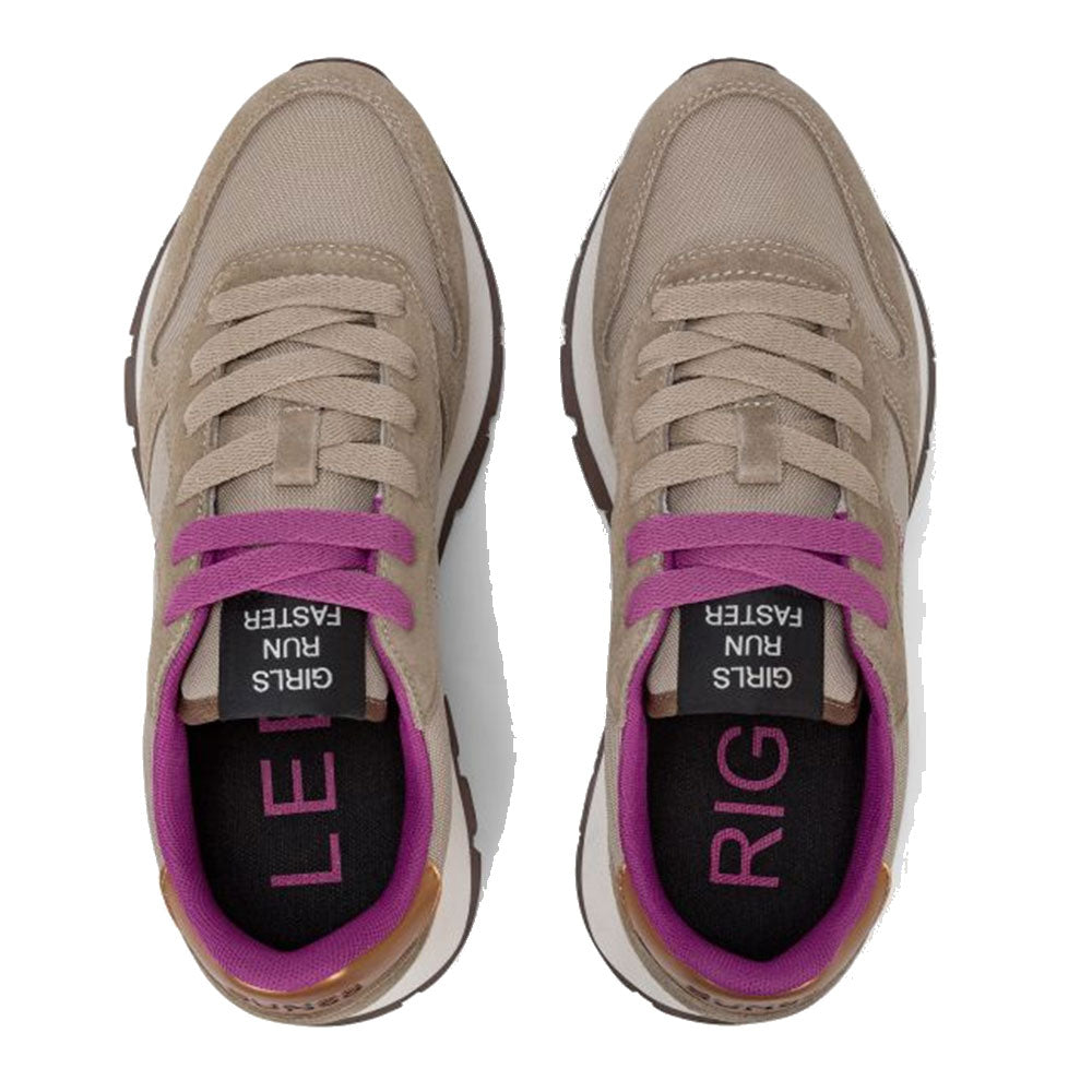 Scarpe Donna Sun68 Sneakers Ally Solid Colore Beige Scuro - Z45201
