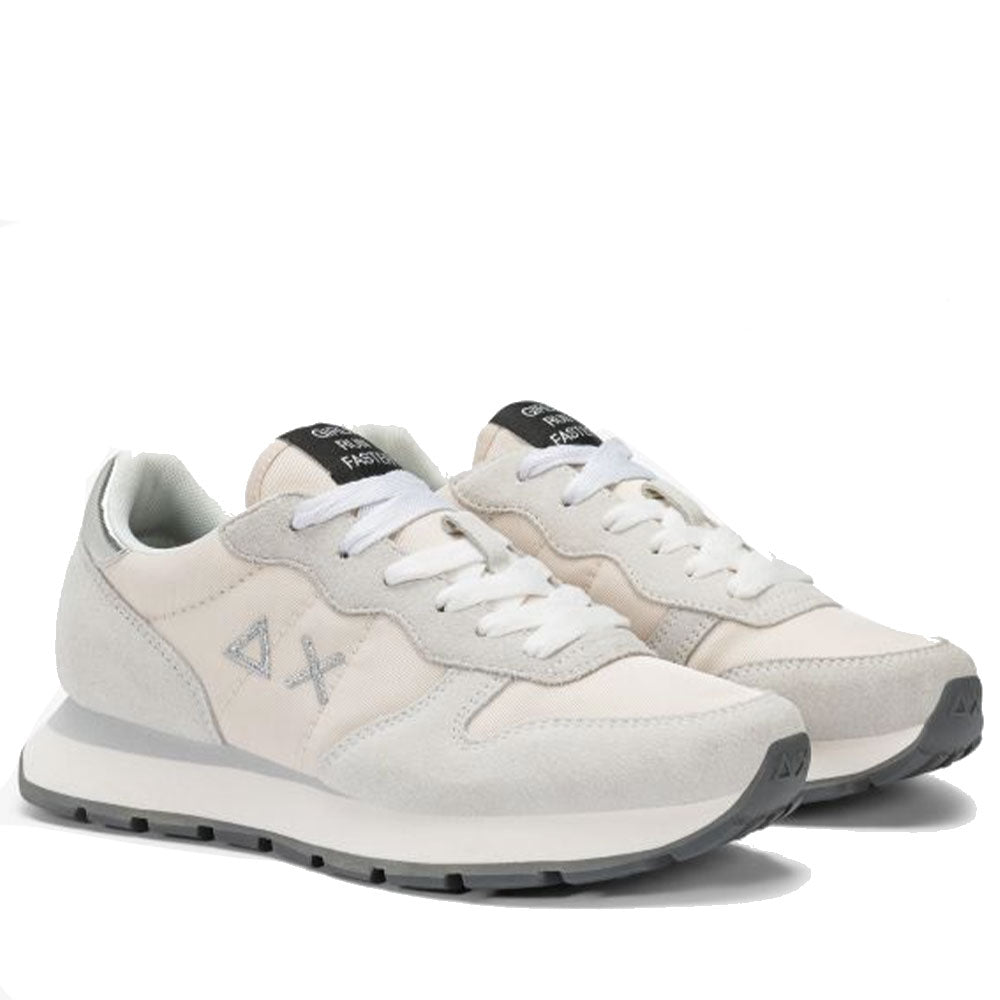 Scarpe Donna Sun68 Sneakers Ally Gold Silver Colore Bianco Panna - Z45202