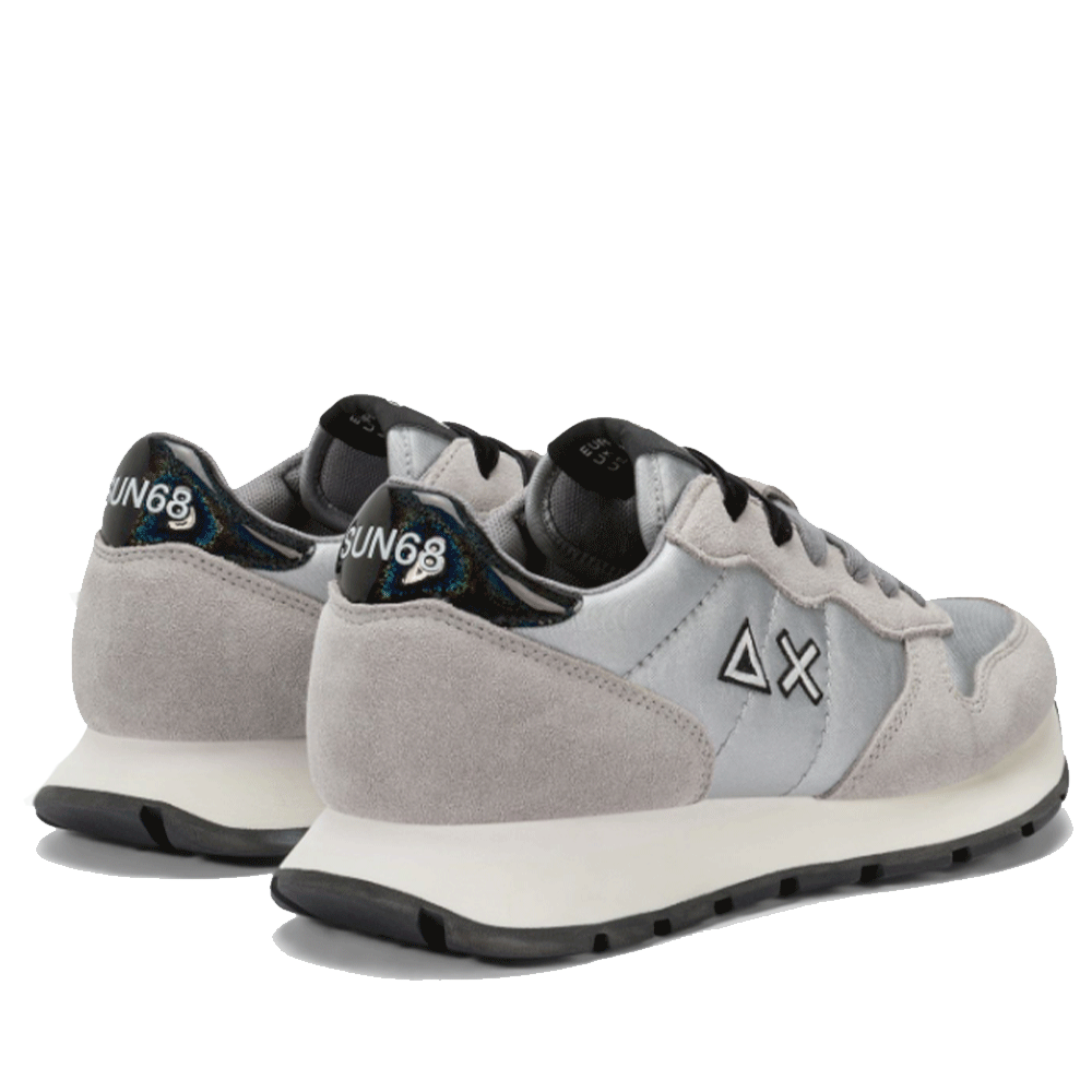 Scarpe Donna Sun68 Sneakers Ally Bright Nylon Colore Argento - Z45203