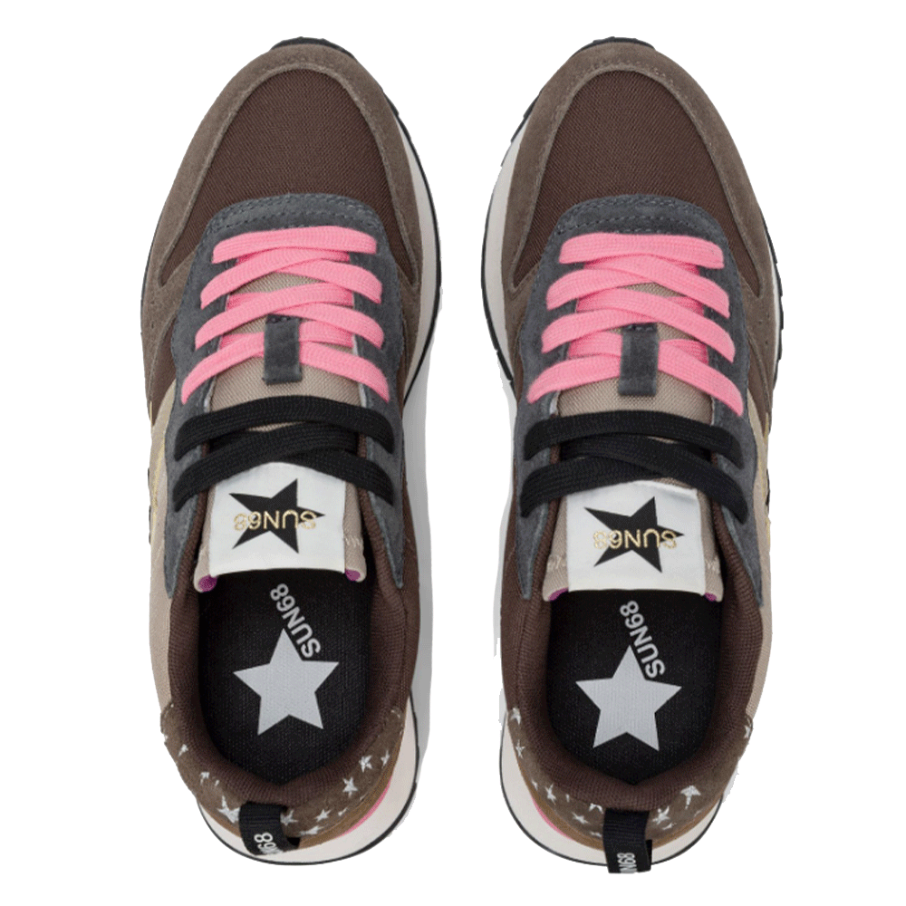 Scarpe Donna Sun68 Sneakers Stargirl Multicolor Colore Marrone - Z45216