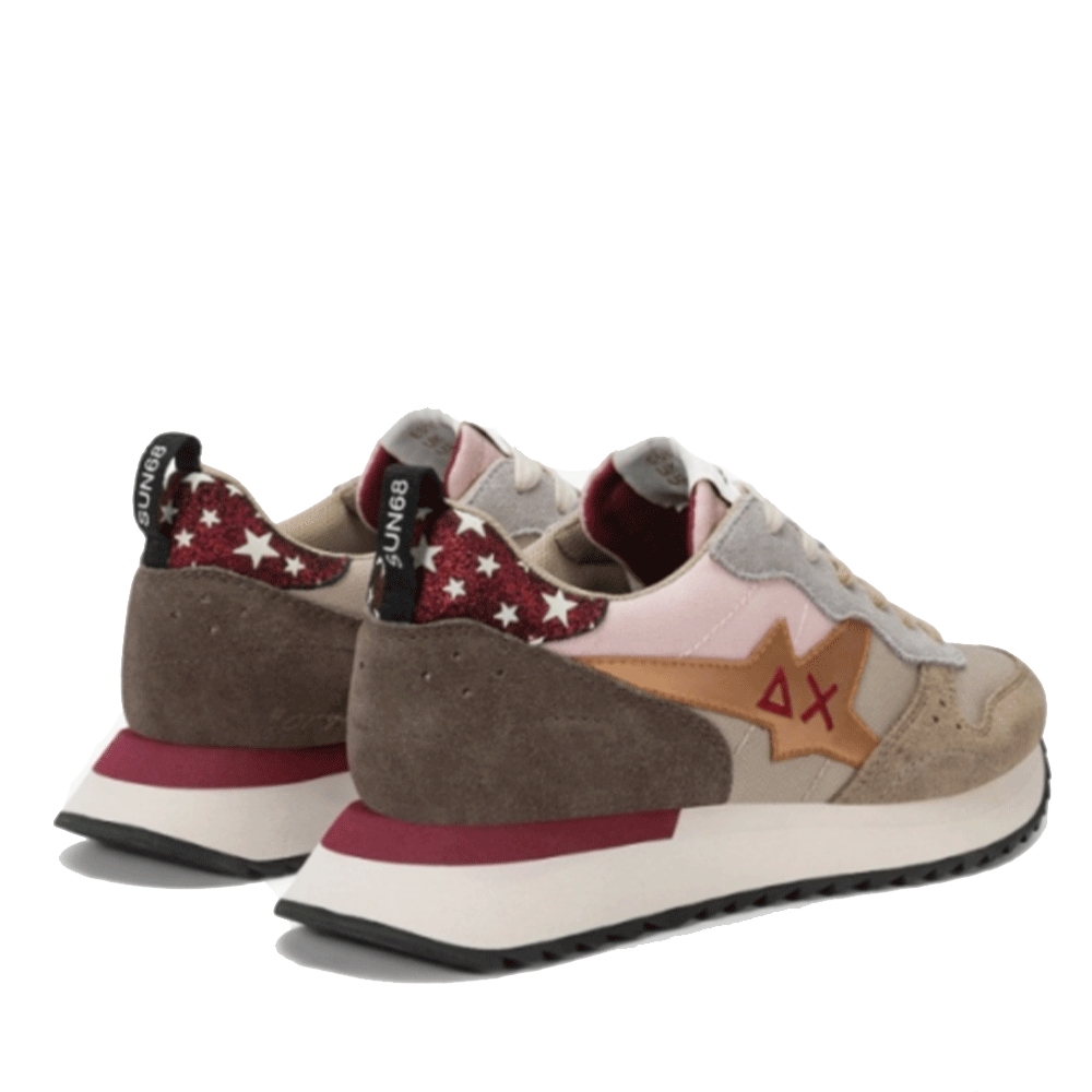 Scarpe Donna Sun68 Sneakers Stargirl Multicolor Colore Beige Scuro - Z45216