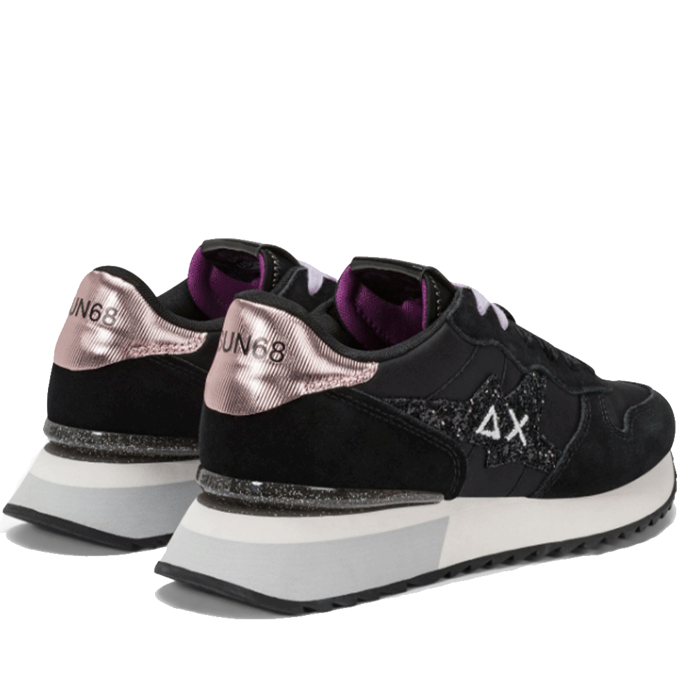 Scarpe Donna Sun68 Sneakers Stargirl Glitter Logo Colore Nero - Z45217