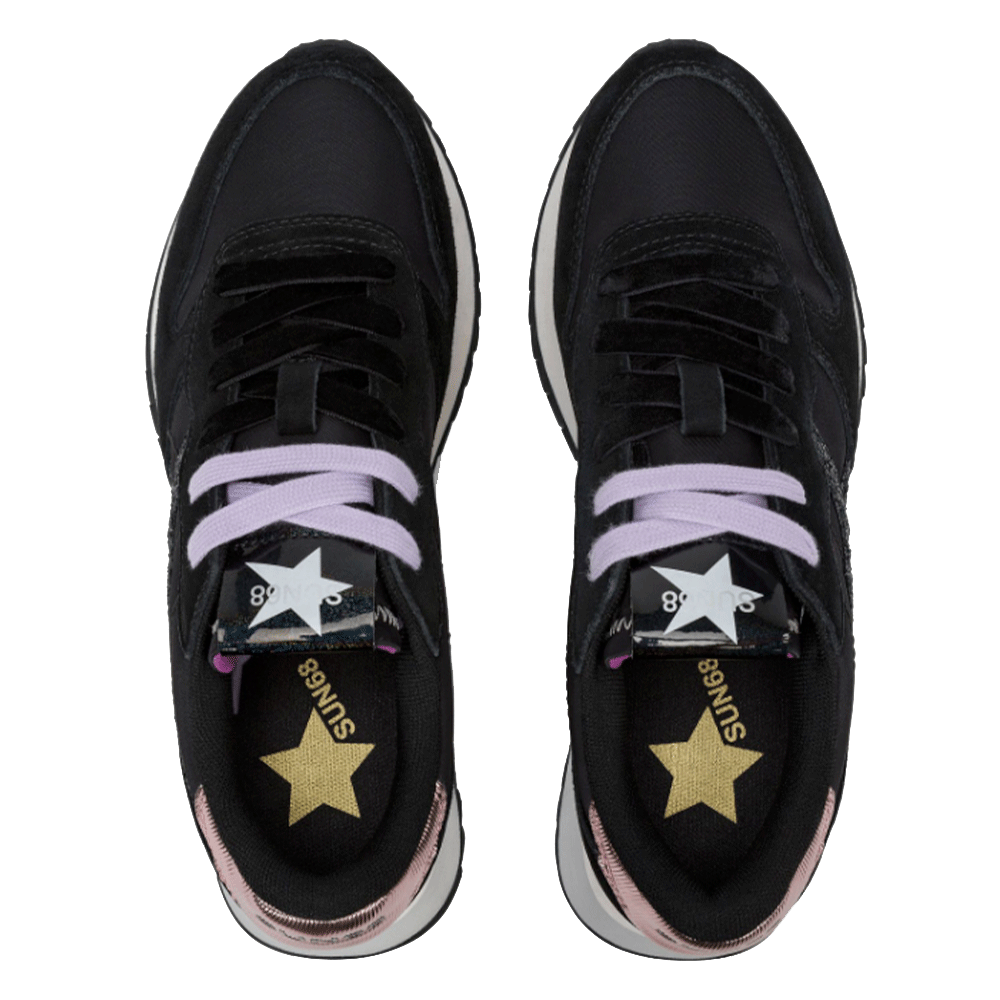 Scarpe Donna Sun68 Sneakers Stargirl Glitter Logo Colore Nero - Z45217