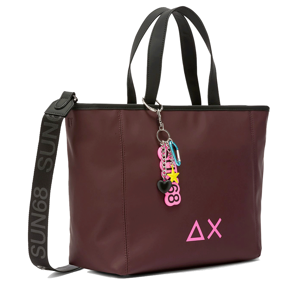 Shopping Bag SUN68 linea Jacqueline Bag Medium colore Bordeaux - Z45260