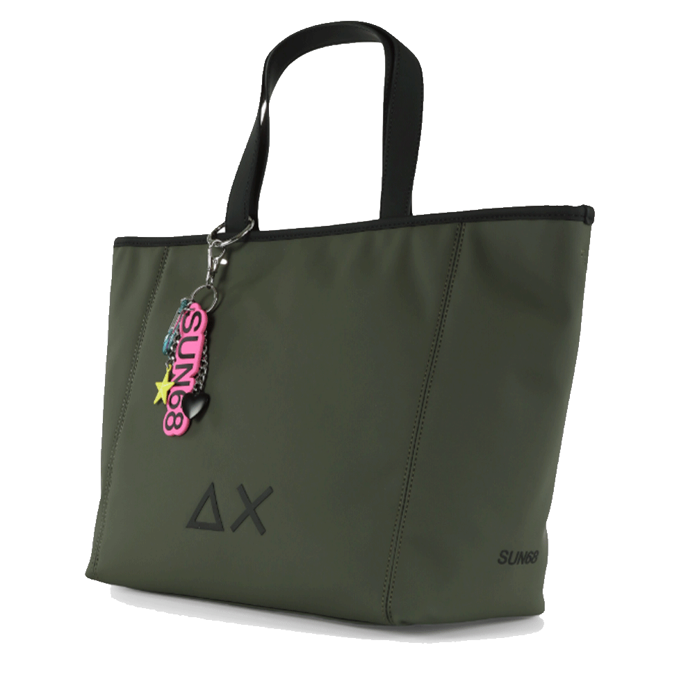 Shopping Bag SUN68 linea Jacqueline Bag Medium colore Militare Scuro - Z45260