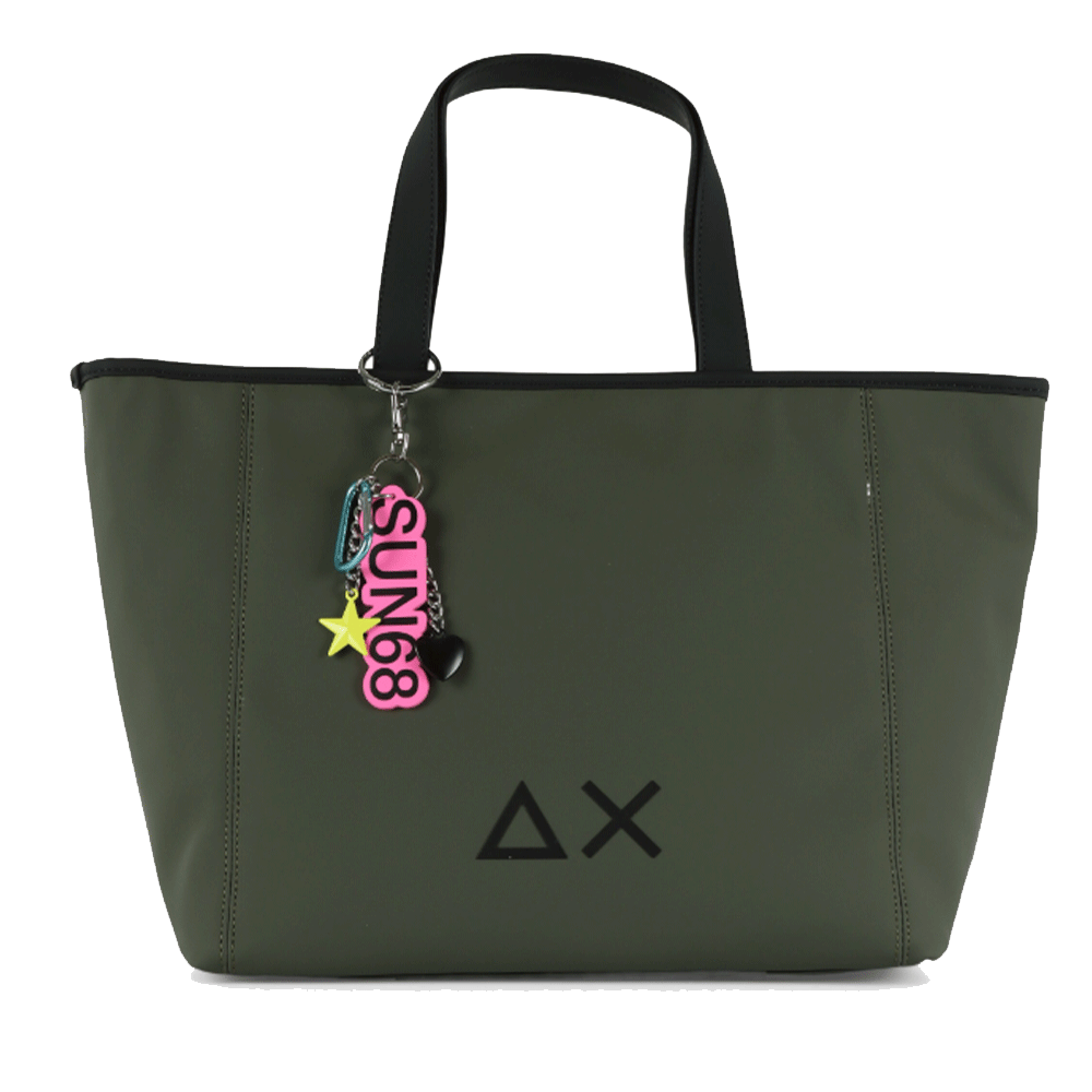 Shopping Bag SUN68 linea Jacqueline Bag Medium colore Militare Scuro - Z45260