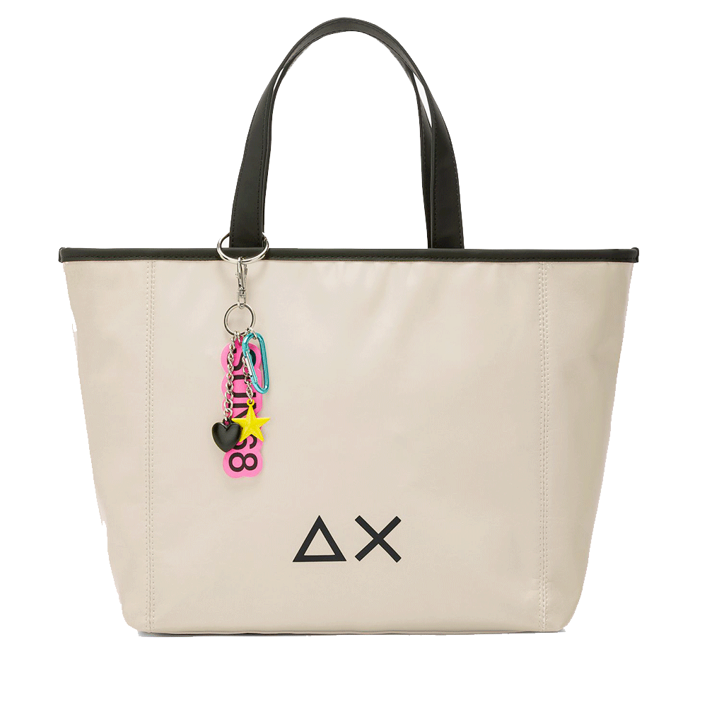 Shopping Bag SUN68 linea Jacqueline Bag Medium colore Ostrica - Z45260