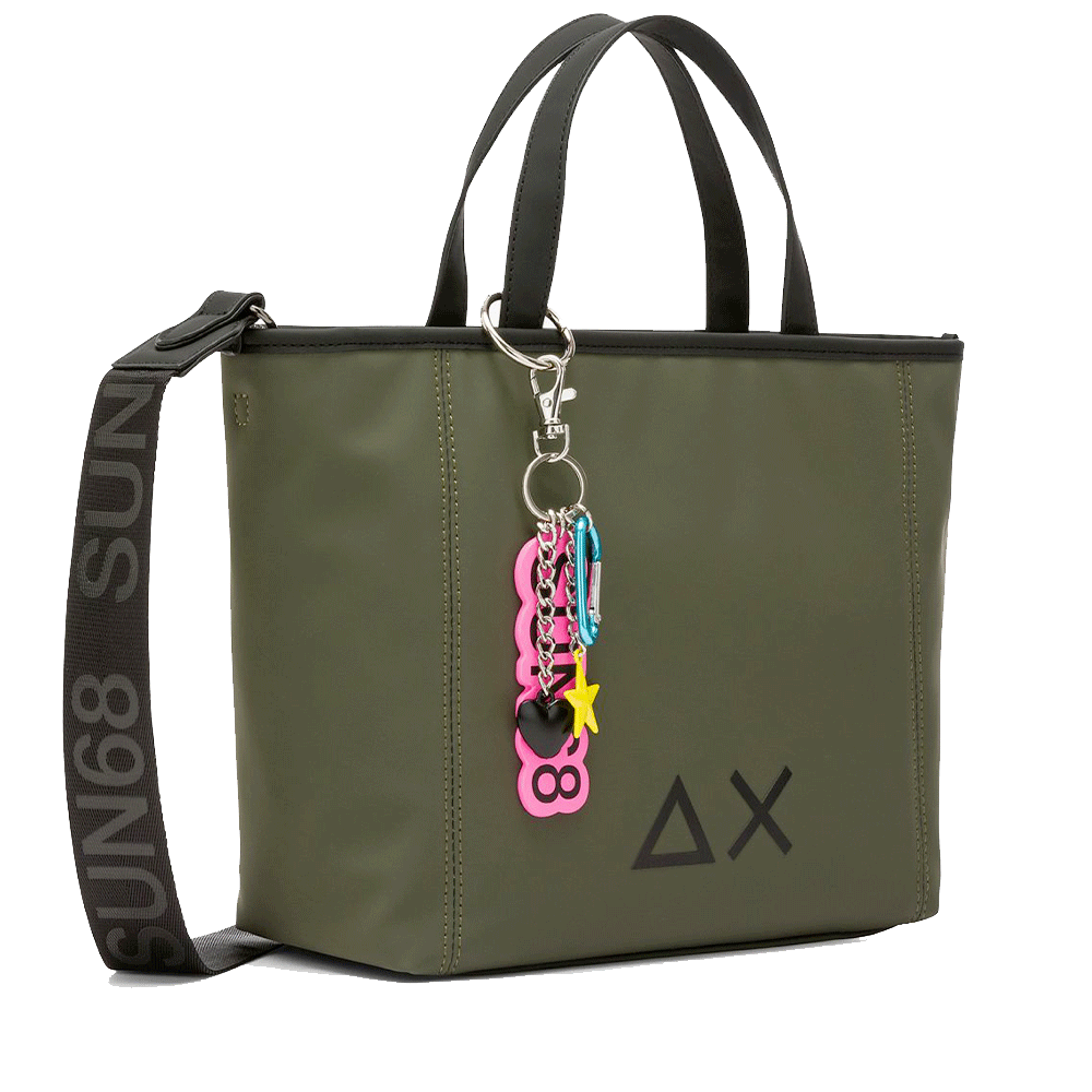 Borsa Donna a Mano SUN68 linea Jacqueline Bag Small in Tessuto Bordeaux - Z45261