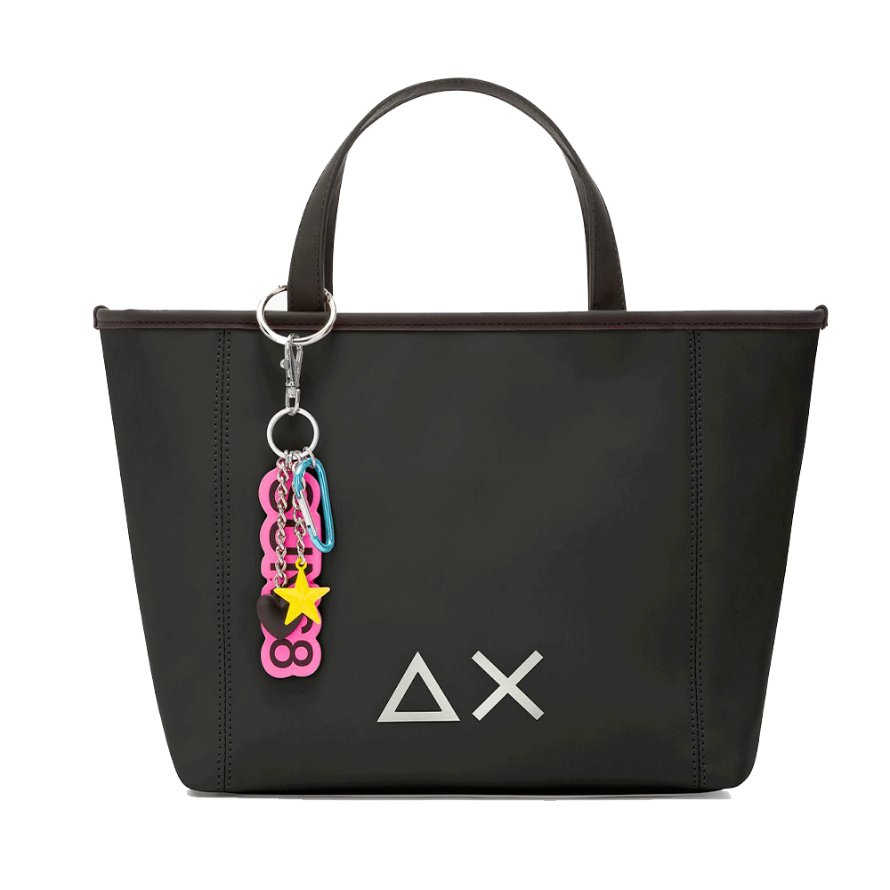 Borsa Donna a Mano SUN68 linea Jacqueline Bag Small in Tessuto Nero - Z45261