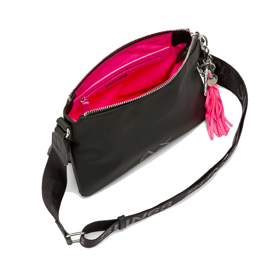 Borsa Donna a Tracolla SUN68 in Tessuto Ostrica - Z45263