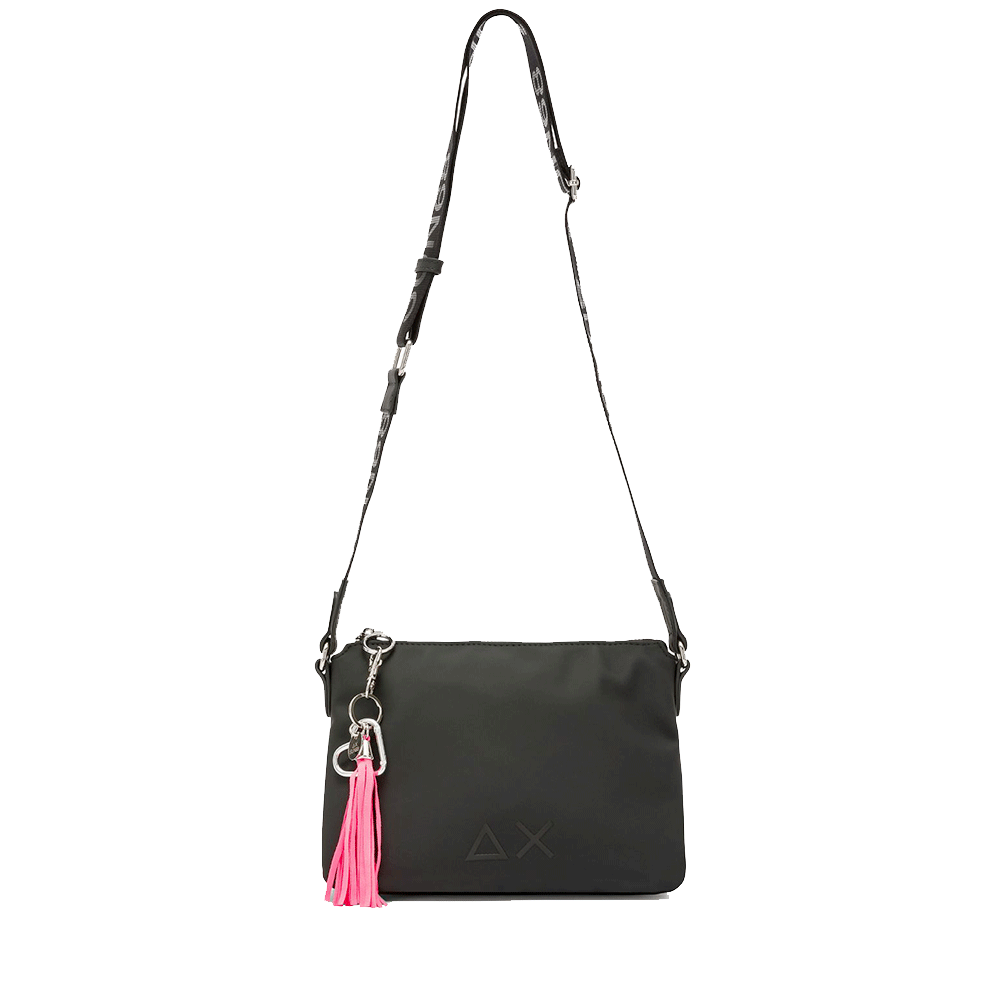 Borsa Donna a Tracolla SUN68 in Tessuto Nero - Z45263